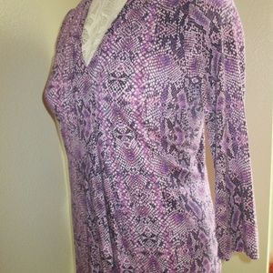 Dana Buchman Tops - DANA BUCKMAN MEDIUM RAYON/SPANDEX PRINTED LS TOP Dana Buchman Tops - DANA BUCKMAN MEDIUM RAYON/SPANDEX PRINTED LS TOP